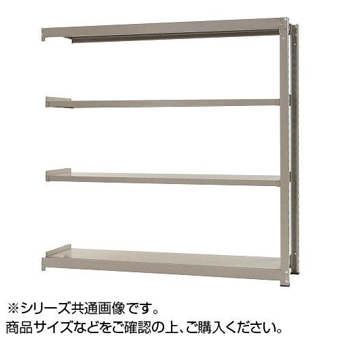 北島 中量ラック 耐荷重300kgタイプ 連結 間口1200×奥行900×高さ1200mm 4段 ニューアイボリー (1435510)