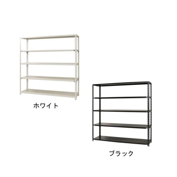 北島 スチールラック NC1800-18-5段 間口1800×奥行450×高さ1800mm ホワイト