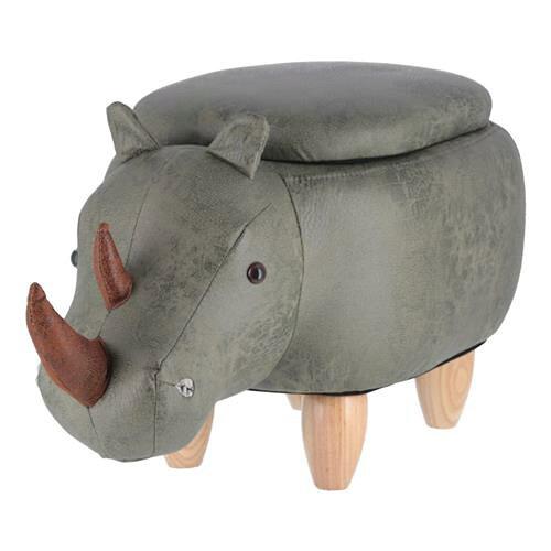 不二貿易 アニマルスツール収納付き サイ 34924 (1479901)