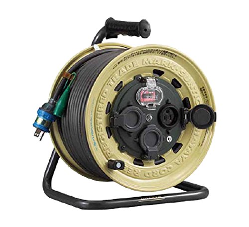 ハタヤ サンタイガーレインボーリール 単相100V 50m アース・ブレーカー付 3702812