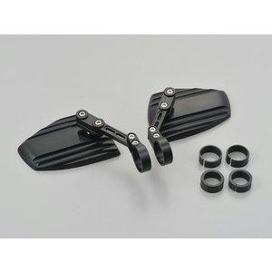 DAYTONA デイトナ 【必ず購入前に仕様をご確認下さい】BARENDミラー WAVE BK/BK (16828)
