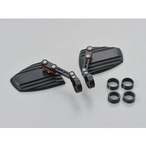 デイトナ 【必ず購入前に仕様をご確認下さい】BARENDミラー WAVE   BK/RD (16830)の通販は