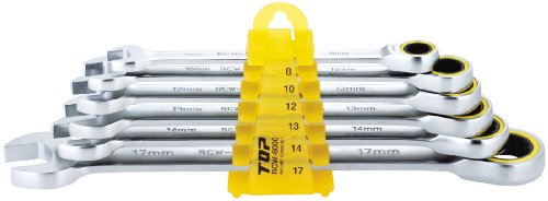 TOPKOGYO トップ工業 TOP 6丁組ラチェットコンビセット 3692345