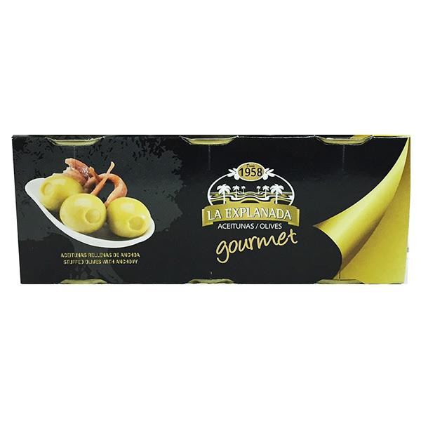 ボーアンドボン ラ・エクスプラナーダ アンチョビ入りオリーブミニ缶セット 50g×3缶×16個の通販は