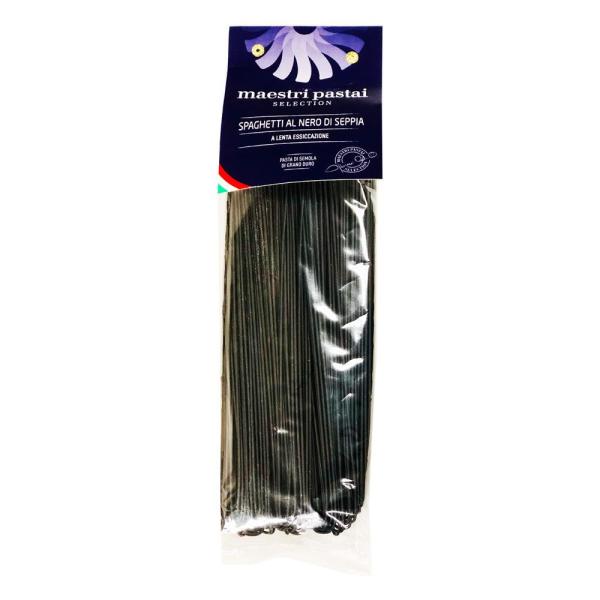 COMOLIFE コモライフ ボーアンドボン マエストゥリパスタ ネーロ(イカスミ)スパゲッティ 500g×12袋
