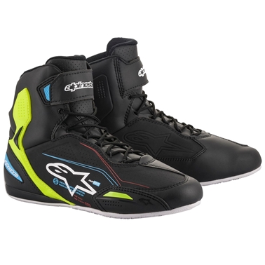 ALPINESTAR アルパインスターズ 【必ず購入前に仕様をご確認下さい】FASTER 3 SHOE1579BK YLF LBL 9:1579 BK YELLOW FLUO LIGHT BLUE 9の通販は