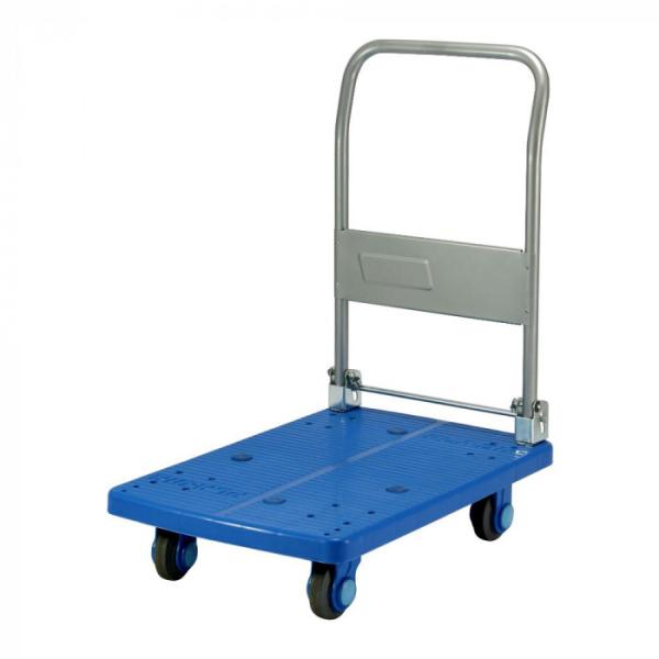 COMOLIFE コモライフ 静音台車 ハンドル折りたたみ式 最大積載量150kg PLA150-DX ブルー