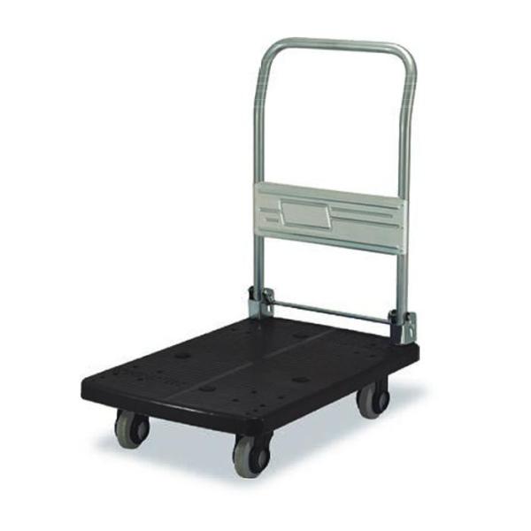 COMOLIFE コモライフ 静音台車 ハンドル折りたたみ式 最大積載量150kg PLA150-DX ブラック