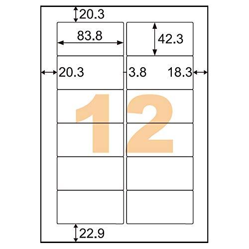 ヒサゴ エコノミーラベル 12面  ELM007L 1箱(500枚入)の通販は 14,052円