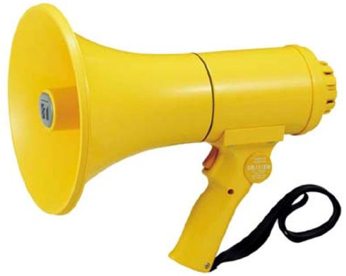 TOA 防滴メガホン 15W ホイッスル音付 ER-1115W