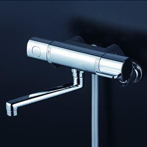 KVK (寒)サーモスタット式シャワー(170mmパイプ付)メッキヘッド FTB100KWMFT