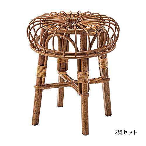 AZUMAYA 東谷 ラタンスツール 【NRS-504】 L2の通販は