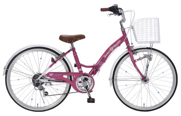 マイパラス(My Pallas) ジュニアサイクル24・6SP・LEDライト付/折畳 ピンク MD-804FPK【九州・四国・北海道・沖縄及び離島、日本国外は配達不可】【沖縄・離島への配送不可】