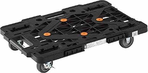 TRUSCO トラスコ中山 トラスコ中山 (株) MPK600SBK 8000 TRUSCO 樹脂製平台車ルートバン自在側S付615x415黒メッシュタイプ 3619958