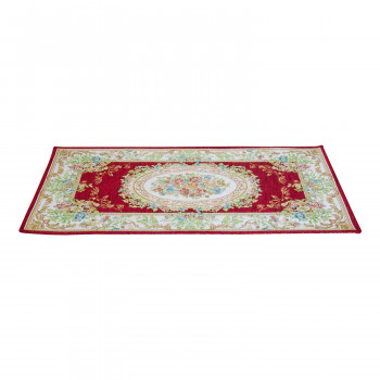 鹿田産業 ゴブラン織シェニールマット レッド 約70×120cm HR90470RE (1616110)