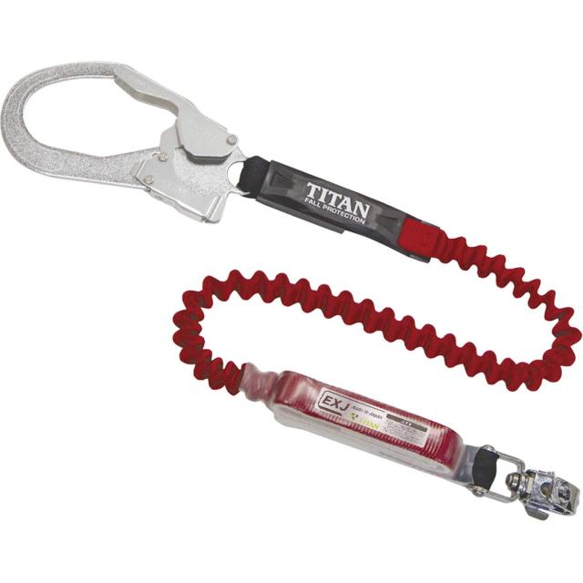 THANKO サンコー タイタン EXJ伸縮ストラップ式 タイプ1ランヤード レッド シングル (墜落制止用器具) 10,776円