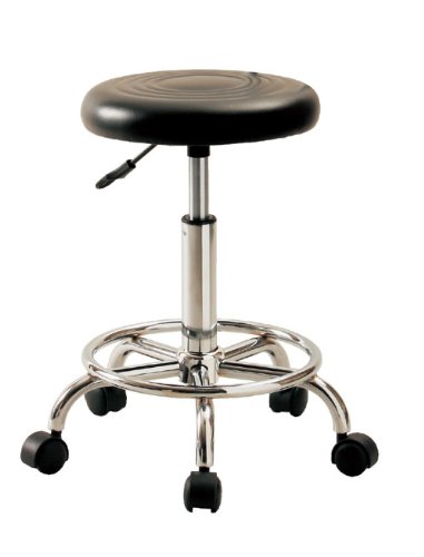 弘益 キャスターチェア(背なし)  KY-S300(BK) 1個の通販は