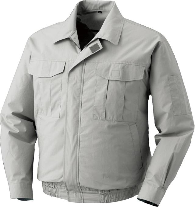 KUCHOFUKU 空調服 綿薄手ワークウエアのみ シルバー L  KU90550C06S3 1着