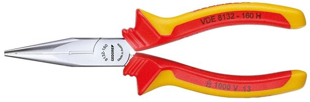ゲドレー社 GEDORE  絶縁ラジオペンチ VDE8132H 160mm 4,886円