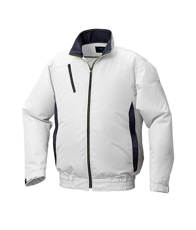 KUCHOFUKU 空調服 ポリエステル製カジュアル空調服ウェアのみシルバー×ダークネイビー3L  KU92010C06S5 1着の通販は 5,898円