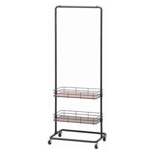 不二貿易 ハンガーラック ビクター BK 型番:LX-0355 色:BLACK