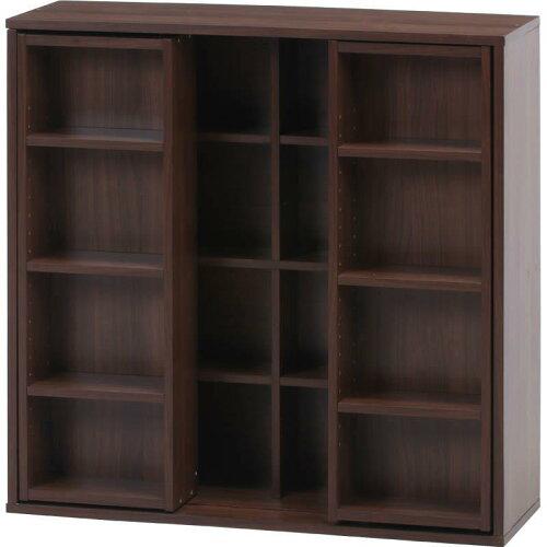 不二貿易 ダブルスライドラック MBR DS9090 型番:DS9090BR 色:WALNUT(VC-3D008)