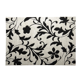 イケヒコ カーペット ラグ トルコ ウィルトン 織り カービング  約200×250cm ブラック 抗菌防臭 消臭 へたりにくい エレガントの通販は 19,277円