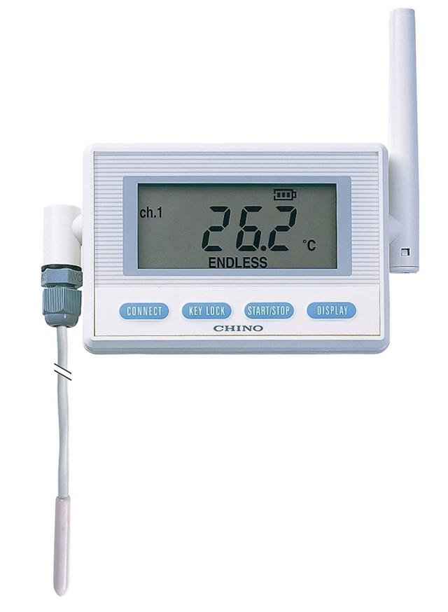 チノー 監視機能付き無線ロガー(サーミスタ外付け3m) 専用バッテリ MD8101-500 1個