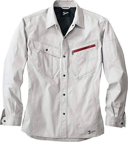 自重堂 Jawin ナガソデシャツ Mサイズ シルバーの通販は 7,719円