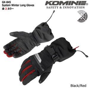 コミネ(Komine) GK-845 SYSTEM W LONG GLV BLK/Red M 品番:06-845/BK /RD/Mの通販は