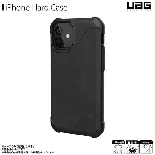 【日本正規代理店品】URBAN ARMOR GEAR社製 METROPOLIS LT レザーブラック iPhone 12 Pro/12 用