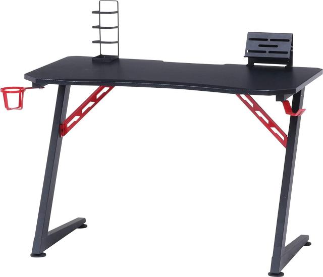 FUJIBOEKI 不二貿易 不二貿易 ゲーミングデスク 幅105cm レッド スチール レイズ 18572の通販は