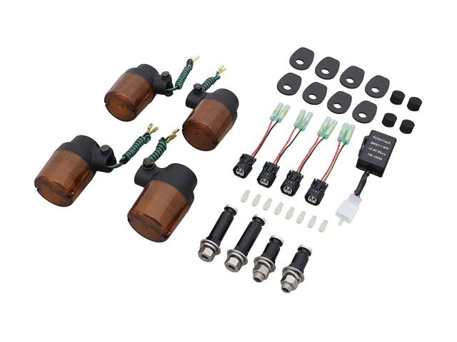 ポッシュフェイス(POSH Faith) ポッシュ(POSH) ウインカーキット スーパーバイクウインカーキット Z900RS(2018-2020) ブラックボディ/オレンジレンズ 132093-16