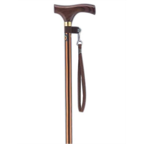 インターリンクス アルミ軽量 伸縮ステッキ スリム 19mmタイプ 0401-SS8811 ライトブラウンの通販は