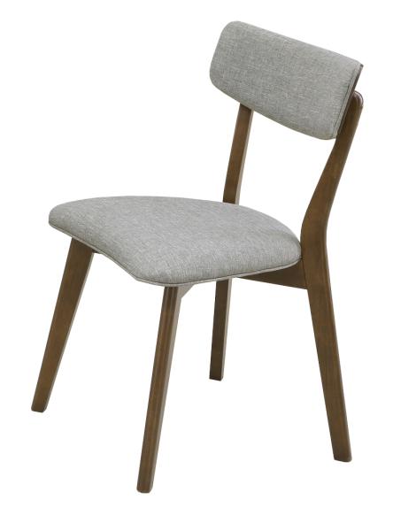 関家具(Sekikagu) ダイニングチェア ブラウン 幅49.5×奥行49.5×高さ76cm 2脚組 座面グレー 布張り 217627 2脚入の通販は