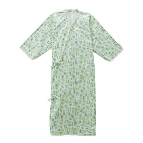 日本エンゼル ケアねまき【ガーゼタイプ】 モスグリーン S (5074)の通販は