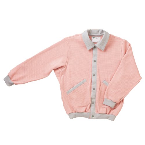 日本エンゼル スクエアニット室内着【えり付き前開きタイプ】 ピンク S (5101)の通販は