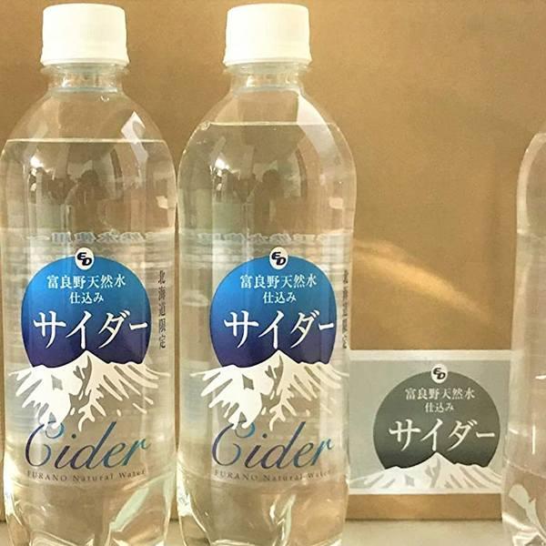 送料無料 炭酸飲料 サイダー 500ml 24本 北海道 富良野 天然水 サイダー 北海道限定 ふらのサイダーの通販は