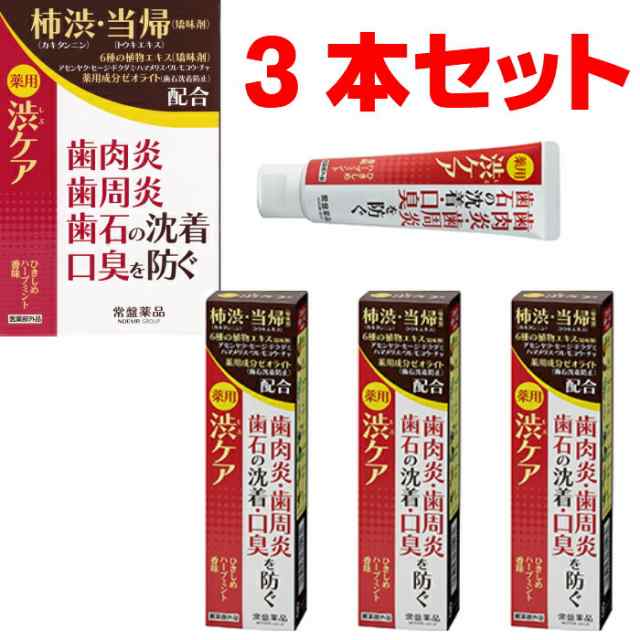 薬用歯みがき 渋ケア 医薬部外品 トキワ 歯肉炎・歯周病・歯石・口臭を