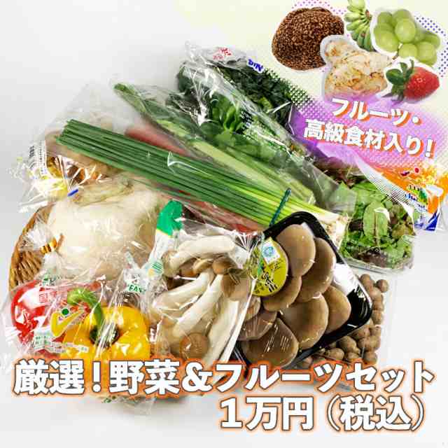 【送料無料】厳選されたおまかせ野菜とフルーツのセット 詰め合わせ 15品程度 【大田市場直送】旬の高級食材もIN 商品を追加しても送料無