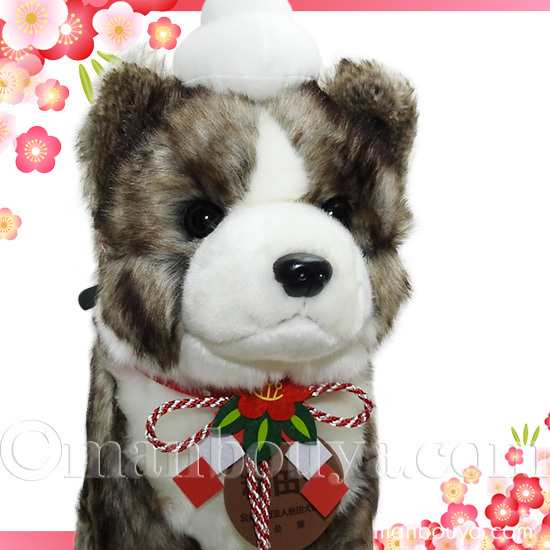 5%OFF】 秋田犬 ぬいぐるみ 正月 飾り 置物 キュート販売 CUTE 虎毛 ...