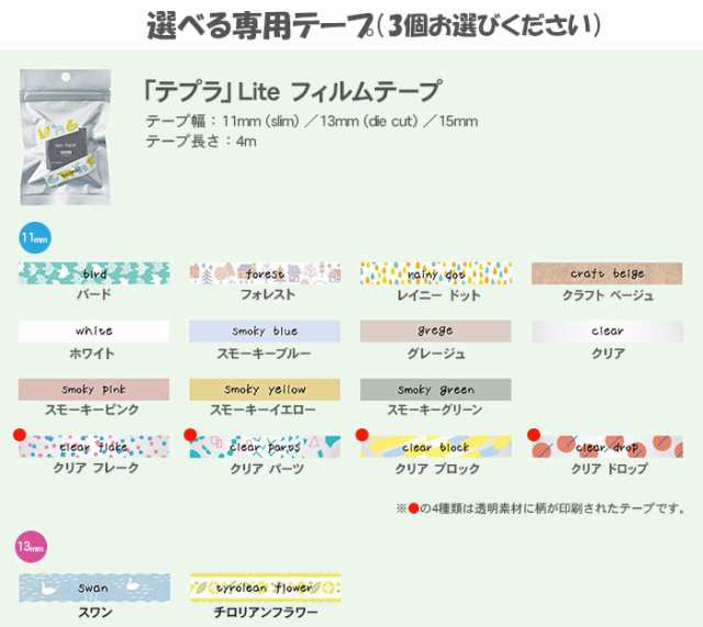 選べる3個セット] キングジム テプラLite こはる 純正 専用テープ LR30 MP20 KING JIM テプラライト テープ 選べる テプラ  シール ラベの通販はau PAY マーケット テーマで文具 auPAY店 au PAY マーケット－通販サイト