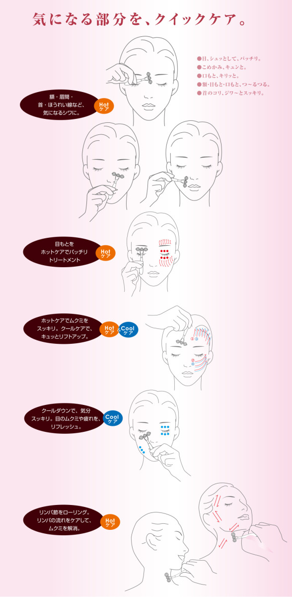 テラローラー アイII クリスタルレッド 美顔器 美波動 美容 ローラー スプレンダーISO TRAI-CR クイック フェイスケア 額 眉間 首 ほうれい線 シワ 目元 ムクミ テラローラー アイII クリスタルレッド 美顔器 美波動 美容 ローラー