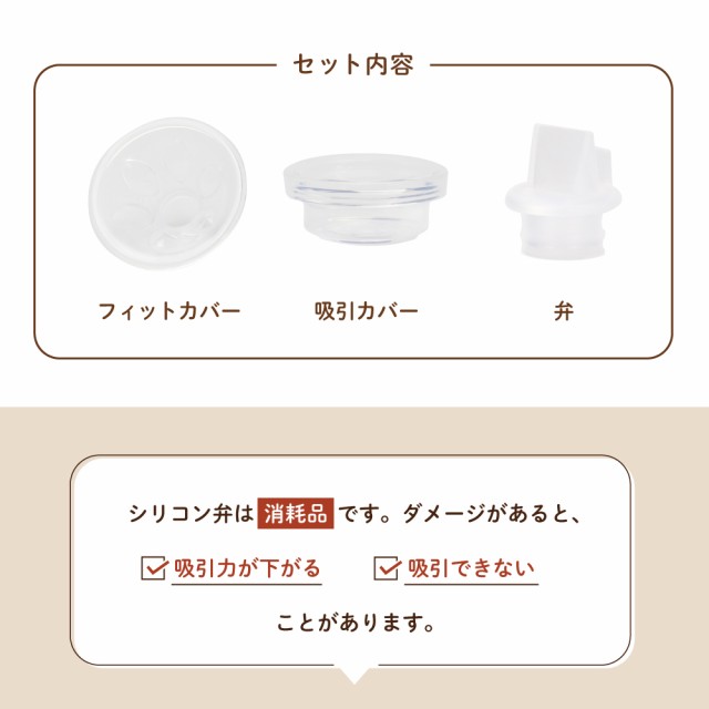 電動さく乳器RH-268専用 シリコン3点セット izxi いつくし 搾乳機 電動