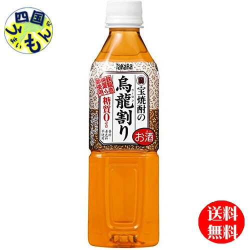 【２ケース】宝酒造宝焼酎の烏龍割り 500mlペット x 24本 ２ケース48本