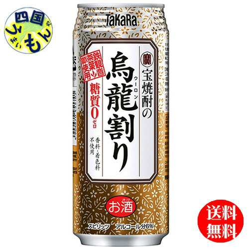 【2ケース】宝酒造宝焼酎の烏龍割り 480ml缶 x 24本 ２ケース48本