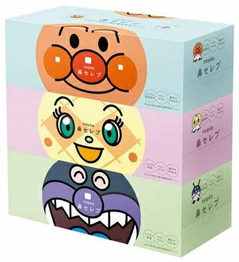 王子ネピア　ネピア　アンパンマン　鼻セレブ　ティッシュ　360枚（180組）3箱×10パック　まとめ買い　送料無料 7,061円