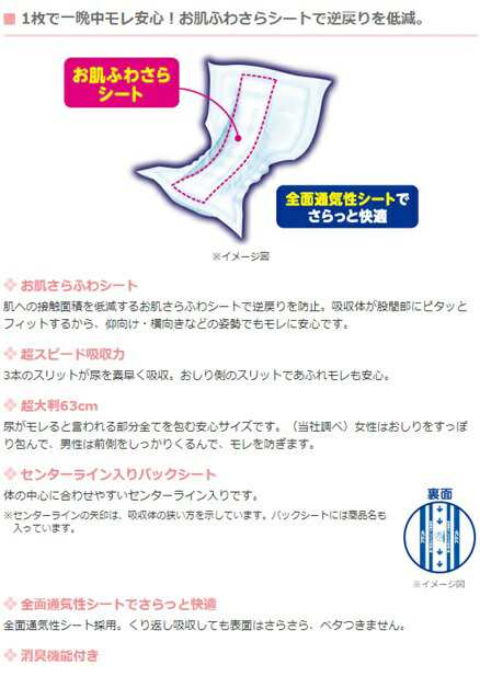 大王製紙 アテント 夜1枚安心パッド 仰向け・横向き寝でもモレを防ぐ 6回吸収 24枚×3パック まとめ買い 送料無料の通販はau PAY マーケット  - KAMIYASAN