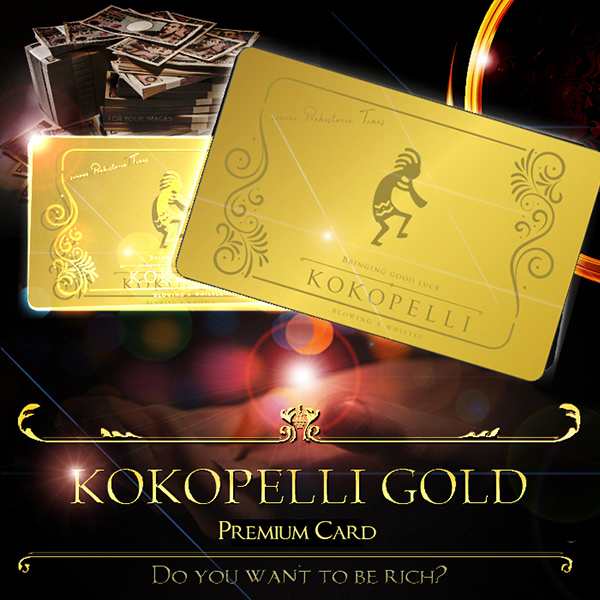 奇跡を呼びこむココペリの伝説VIPカード【KOKOPELLI GOLD PREMIUM CARD（ココペリゴールドプレミアムカード）】開運グッズ  金運グッズ 開運アイテムの通販はau PAY マーケット - & Viii | au PAY マーケット－通販サイト