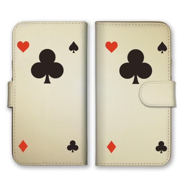 スマホケース 手帳型 スマホカバー 手帳タイプ スマートフォン ケース カバー トランプ クローバー モチーフ 図形 かわいい おしゃれ 人の通販はau Pay マーケット スマホケース専門店funclover Au Pay マーケット店